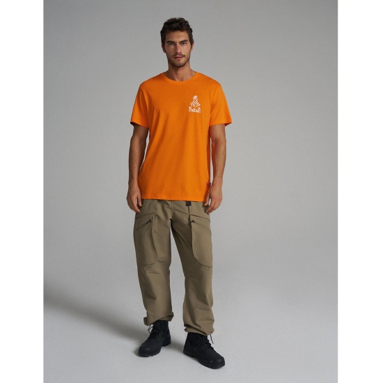 DIVERSE EXTREME TEAM - DAKAR RALLY KOSZULKA (T-SHIRT) DKR DES 0224 KOLOR POMARAŃCZ ROZMIAR M
