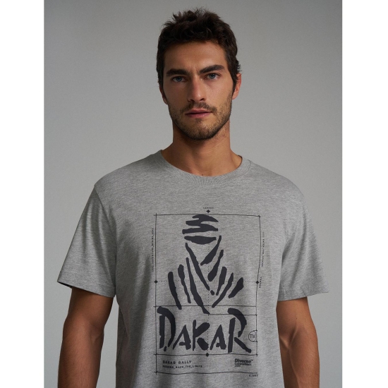 DIVERSE EXTREME TEAM - DAKAR RALLY KOSZULKA (T-SHIRT) DKR DES 0524 ROZMIAR SZARY MELANŻ ROZMIAR L