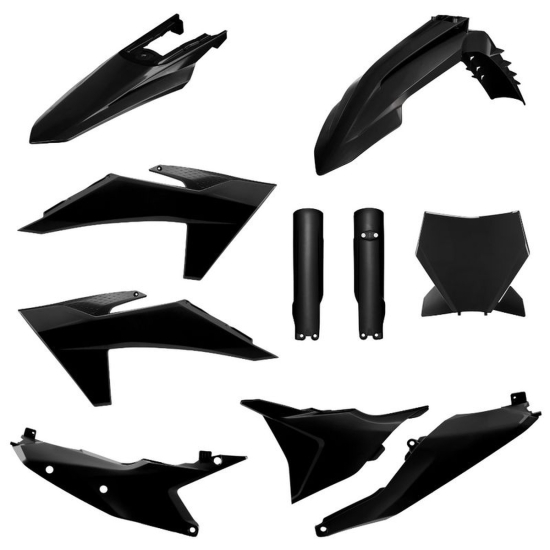 POLISPORT KOMPLET PLASTIKÓW (FULL KIT) KTM SX/SX-F/XC/XC-F '23-'24 W ZESTAWIE TABLICA PRZEDNIA (8672000003) I OSŁONY AMORTYZATORÓW (8352500002) KOLOR