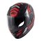 KAPPA 2024/12 KASK KJ04 EVO PROX JUNIOR INTEGRALNY FULLFACE KOLOR / CZARNY / CZERWONY FLUO MATT ROZMIAR 52 / L (HOMOLOGACJA ECE 22R06)
