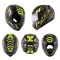 KAPPA 2024/12 KASK KJ04 EVO PROX JUNIOR INTEGRALNY FULLFACE KOLOR / CZARNY / ŻÓŁTY FLUO MATT ROZMIAR 50 / M (HOMOLOGACJA ECE 22R06)