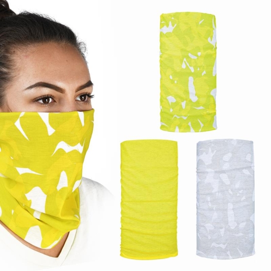 OXFORD KOŁNIERZ WIELOFUNKCYJNY WIATROODPORNY COMFY HAVOC FLUO 3 SZTUKI W OPAKOWANIU KOLOR CAMO/ŻÓŁTY FLUO