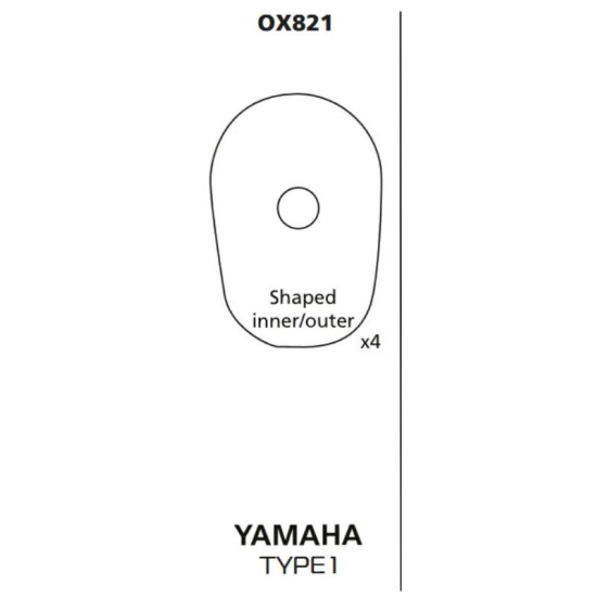 OXFORD OXFORD MOCOWANIE (ZAŚLEPKA) KIERUNKOWSKAZU / KIERUNKOWSKAZÓW YAMAHA TYP1 - KOMPLET