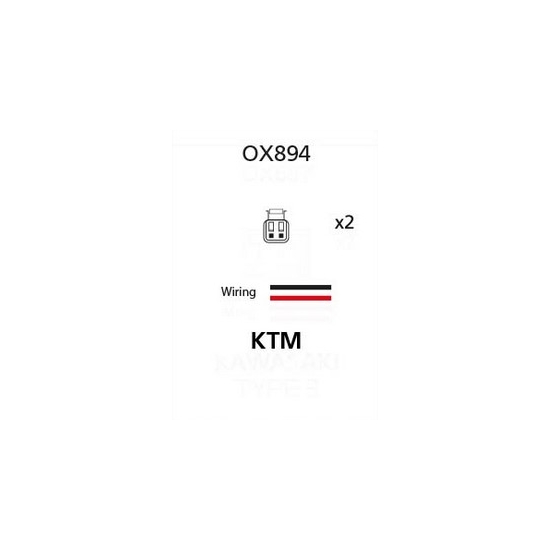 OXFORD ZŁĄCZE (PRZEWÓD / PRZEJŚCIÓWKA / KABEL / PRZEDŁUŻACZ) KIERUNKOWSKAZÓW LED I ŻARÓWKOWYCH DO KOSTKI OEM KTM