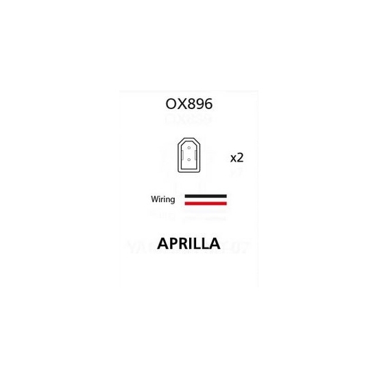 OXFORD ZŁĄCZE (PRZEWÓD / PRZEJŚCIÓWKA / KABEL / PRZEDŁUŻACZ) KIERUNKOWSKAZÓW LED I ŻARÓWKOWYCH DO KOSTKI OEM APRILLIA