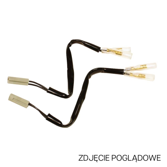 OXFORD ZŁĄCZE (PRZEWÓD / PRZEJŚCIÓWKA / KABEL / PRZEDŁUŻACZ) KIERUNKOWSKAZÓW LED I ŻARÓWKOWYCH DO KOSTKI OEM APRILLIA