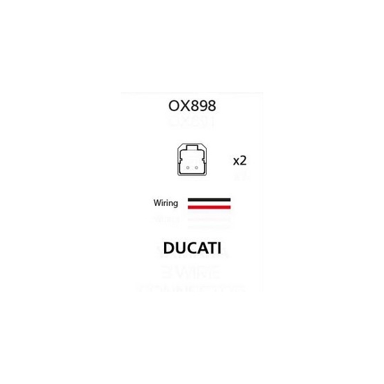 OXFORD ZŁĄCZE (PRZEWÓD / PRZEJŚCIÓWKA / KABEL / PRZEDŁUŻACZ) KIERUNKOWSKAZÓW LED I ŻARÓWKOWYCH DO KOSTKI OEM DUCATI