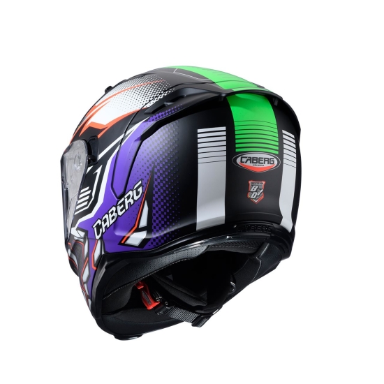 CABERG KASK INTEGRALNY AVALON X GURKHA KOLOR CZARNY MAT/POMARAŃCZOWY/FIOLETOWY ROZMIAR S