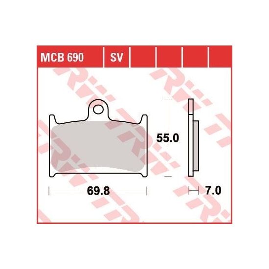TRW ZF KLOCKI HAMULCOWE KH145 KH236 ORGANIC SUZUKI GSF 1200 96-00, RF 900 94-97 PRZÓD (PROMOCJA)