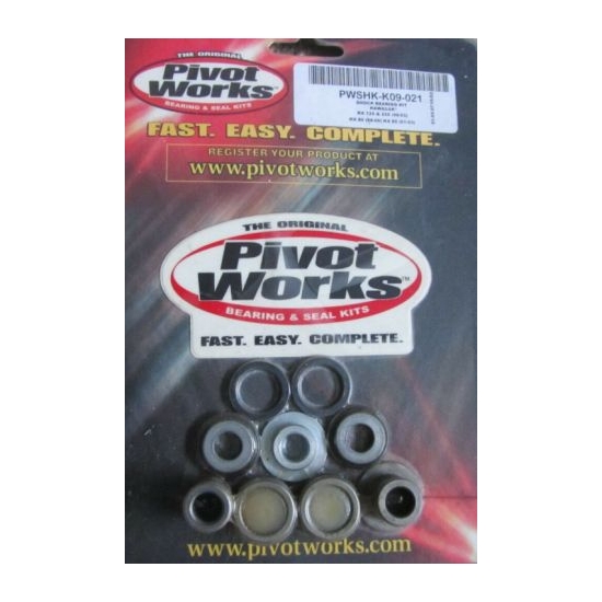 PIVOT WORKS ZESTAW NAPRAWCZY AMORTYZATORA TYLNEGO (CENTRALNEGO) KAWASAKI KX 80/85 (98-11) - WYCOFANY Z OFERTY