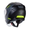 CABERG KASK OTWARTY JET OTWARTY FLYON II BOSS KOLOR CZARNY/SZARY/ŻÓŁTY FLUO MAT ROZMIAR M