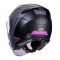 CABERG KASK OTWARTY JET OTWARTY FLYON II BOSS KOLOR CZARNY MAT/SZARY/FUKSJA (INTENSYWNY ODCIEŃ RÓŻOWEGO) ROZMIAR XS