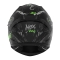 NOX KASK INTEGRALNY (FULL FACE) Z BLENDĄ N401 ZUMBI KOLOR CZARNY/ZIELONY FLUO MAT ROZMIAR L