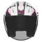 NOX KASK OTWARTY JET Z BLENDĄ N130 MYST KOLOR BIAŁY/CZARNY/RÓŻOWY ROZMIAR S