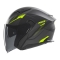 NOX KASK OTWARTY JET Z BLENDĄ N130 MYST KOLOR CZARNY/ŻÓŁTY FLUO MAT ROZMIAR XS