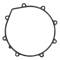 WINDEROSA (VERTEX) USZCZELKA POKRYWY SPRZĘGŁA YAMAHA YFM350FA BRUIN 4WD 04-06, YFM350FGW GRIZZLY 4WD 07-14, YFM350GW GRIZZLY 2WD 07-11 (WEWNĘTRZNA)(OE