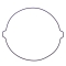 WINDEROSA (VERTEX) USZCZELKA POKRYWY SPRZĘGŁA KTM EXC 450 07, EXC 520 00-02, EXC 525 03-07, SX 520 00-02, SX 525 03-06 (ZEWNĘTRZNA)