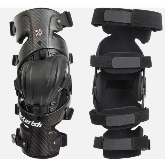 ASTERISK ORTEZY STAWU KOLANOWEGO (PARA) MODEL CARBON CELL PRO KOLOR CZARNY/CARBON ROZMIAR XL
