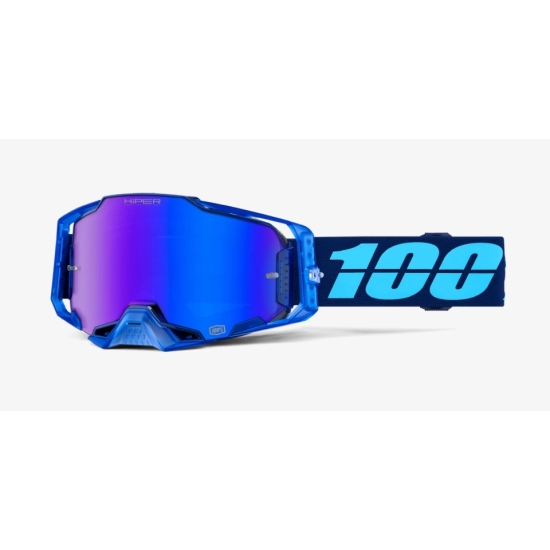 100 PROCENT GOGLE ARMEGA HIPER COUPE - MIRROR BLUE LENS - KOLOR NIEBIESKI SZYBKA NIEBIESKIE LUSTRO