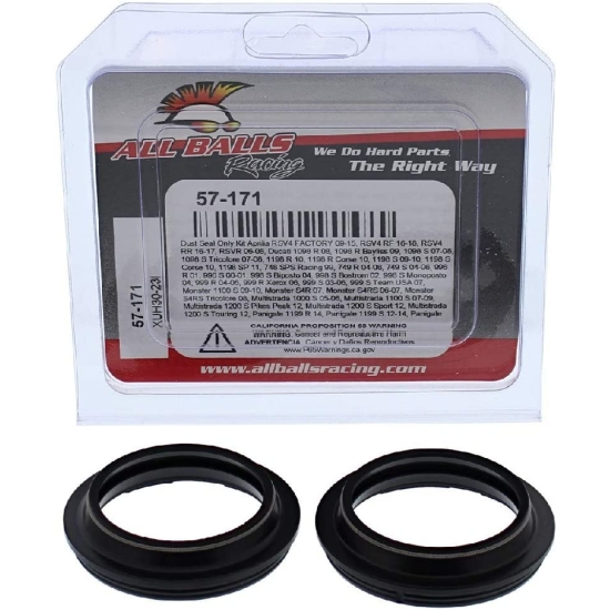 ALL BALLS USZCZELNIACZE PRZEDNIEGO ZAWIESZENIA PYŁOWE APRILIA RSV4, TUONO 1100, DUCATI 1098/1198/749, MONSTER 1100/S4RS, MULTISTRADA 1000/1100/120