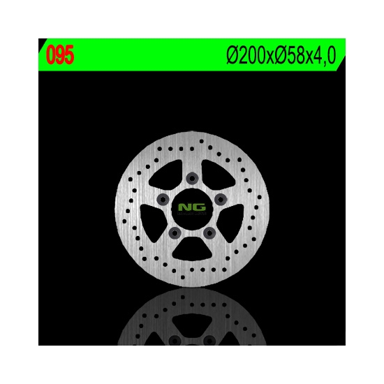 NG TARCZA HAMULCOWA TYŁ KYMCO 125/150/200 (200X58X4) (5X10,5MM)
