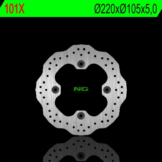 NG TARCZA HAMULCOWA TYŁ HONDA CBR 600F '91-'06, CBR 900, VTR 1000, CBR 250/300R 13-16, CBR 600RR 03-17, CBR 1000RR 09-18 (220X105X5,0MM) WAVE