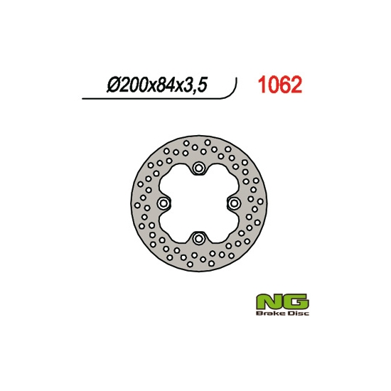 NG TARCZA HAMULCOWA PRZÓD KAWASAKI KVF 650/700/750 (200x84x3,5)(4X10,5MM)
