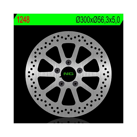 NG TARCZA HAMULCOWA PRZÓD HARLEY DAVIDSON 883/1200/1450/1584/1690/1800 (300X56,3X5) (5X8,5MM)