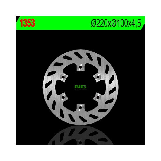 NG TARCZA HAMULCOWA TYŁ KAWASAKI KDX 125 '90-'99, KDX 250 '91-'93, KDX 220 '94-'96 (220X100X4,5) (6X10,5)