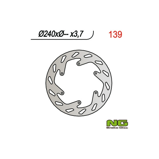 NG TARCZA HAMULCOWA PRZÓD KTM GS/EGS/LC4 (240x-x3,7)
