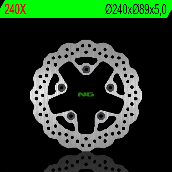 NG TARCZA HAMULCOWA TYŁ SUZUKI GSXR1300 99-07, GSXF, GSF 600/650/1200 , SV 65099-02, KYMCO 125/200/300 08-17 (240X89X5,0MM) (5X10,5MM) WAVE