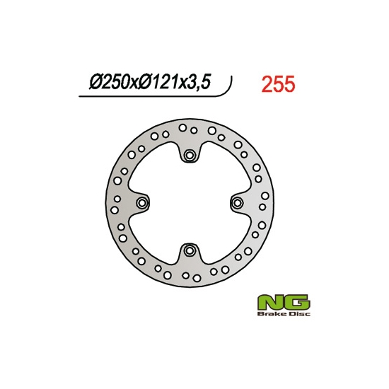 NG TARCZA HAMULCOWA PRZÓD SUZUKI DR 350 (91-99) (250X121X3,5)