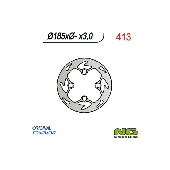 NG TARCZA HAMULCOWA PRZÓD GAS GAS 125/200/250 TXT (185x-x3)