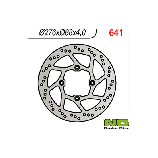 NG TARCZA HAMULCOWA PRZÓD HONDA XL 125 V VARADERO '01-'13 (276X88X4) (4X10,5MM)