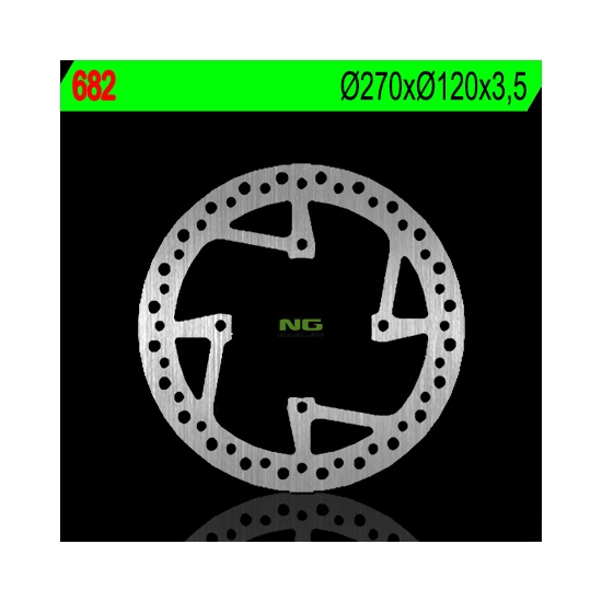 NG TARCZA HAMULCOWA PRZÓD SHERCO 250/300/450/510 (270X120X3,5) (4X10,5MM)