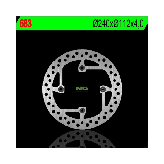 NG TARCZA HAMULCOWA TYŁ SHERCO 250/300/450/510 (240X112X4) (4X10,5MM)