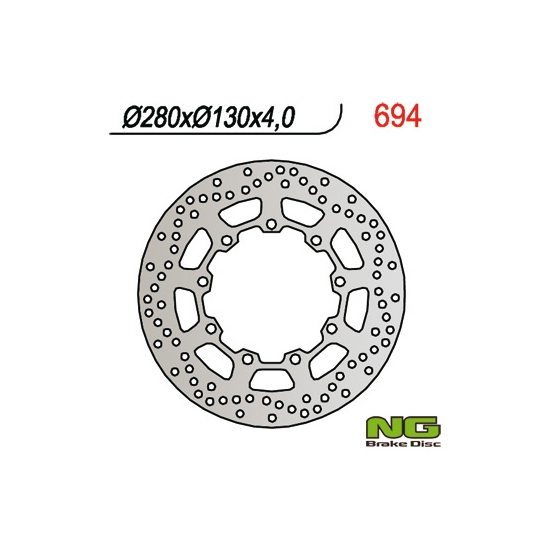 NG TARCZA HAMULCOWA PRZÓD KAWASAKI KLR 650 (90-12) (280X130X4)