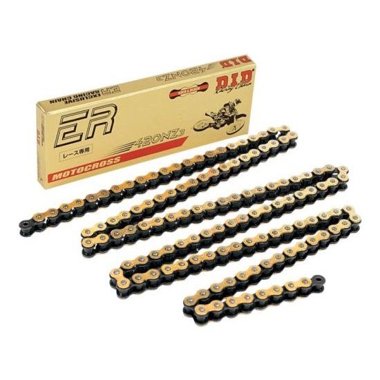 DID 420NZ3G&B-140 ŁAŃCUCH ZŁOTY (140 OGNIW) BEZ O-RINGÓW (OTWARTY + ZAPINKA)