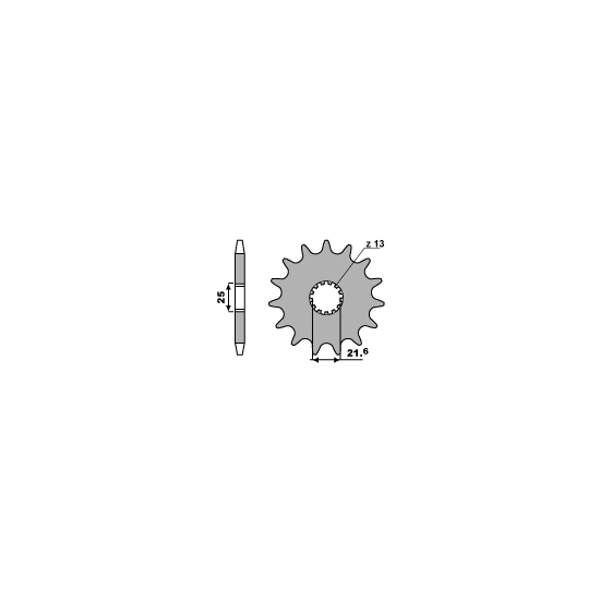 PBR ZĘBATKA PRZEDNIA 564 17 18NC SUZUKI GSXR/GSF/DL/GSR (JTF520.17) (ŁAŃC. 525)