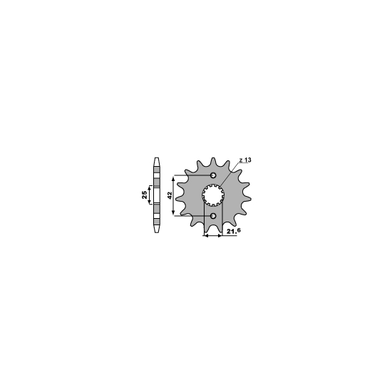 PBR ZĘBATKA PRZEDNIA 582 15 18NC ZEPHYR 750 (91-94) (ŁAŃC. 525) (JTF520.15)