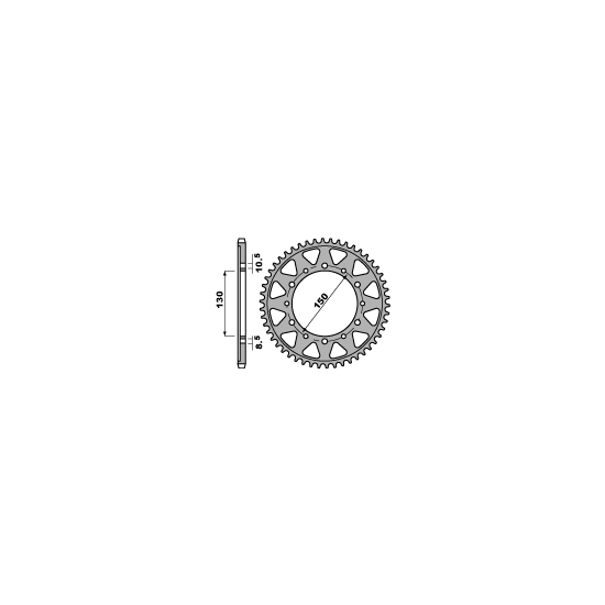 PBR ZĘBATKA TYLNA 860 48 C45 YAMAHA FZS 600 (98-03) (JTR859.48) (ŁAŃC. 530)