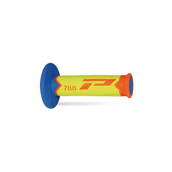 PROGRIP MANETKI PG788 OFF ROAD (22+25MM, DŁ.115MM) KOLOR POMARAŃCZOWY FLUO/ZÓŁTY FLUO/JASNY NIEBIESKI (TRÓJSKŁADNIKOWE) (788-280)