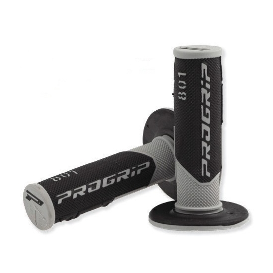 PROGRIP MANETKI PG801 OFF ROAD (22+25MM, DŁ.115MM) KOLOR SZARY/CZARNY (DWUSKŁADNIKOWE) (801-187) (PG801/11)
