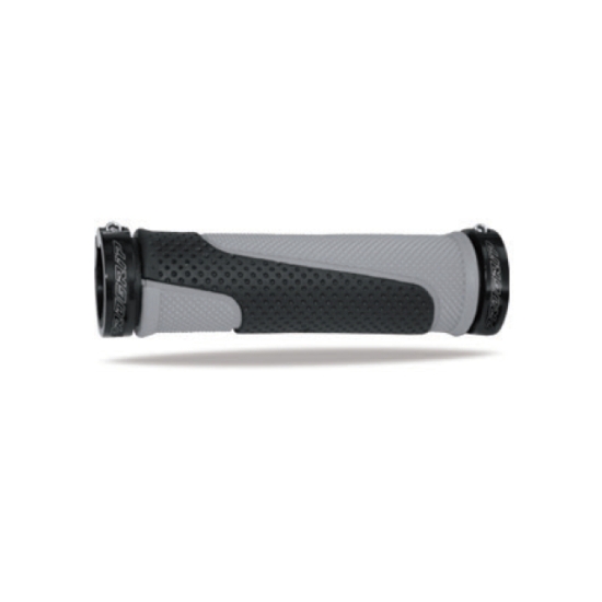 PROGRIP MANETKI PG997 ATV / JET SKI / MTB (22+22MM, DŁ. 130MM) KOLOR SZARY / CZARNY Z CZARNĄ BLOKADĄ LOCK-ON (997-187)