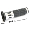PROGRIP MANETKI PG744 SCOOTER ALU (22+25MM, DŁ.115MM) KOLOR SREBRNY (JEDNOSKŁADNIKOWE) (744-120) WYPRZEDAŻ