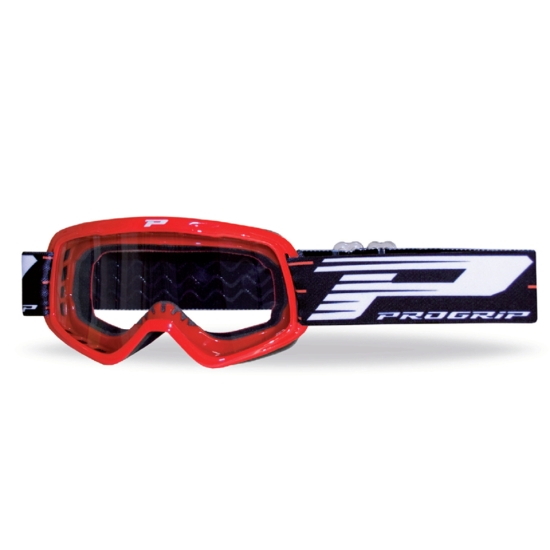 PROGRIP GOGLE PG3101-107 CH KID DZIECIĘCE KOLOR CZERWONY (SZYBA PG3113CH PRZEŹROCZYSTA 1MM PODWÓJNA, NO FOG, ANTI UV) (3101-107 CH)