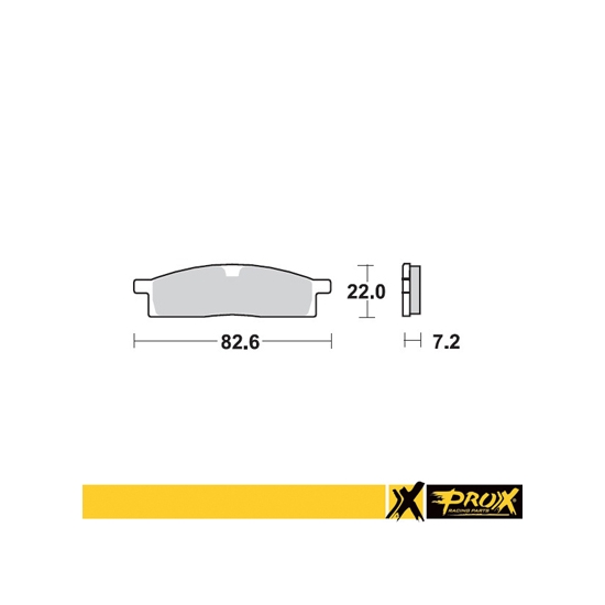 PROX KLOCKI HAMULCOWE KH119 YAMAHA YZ 80/85 '93-19, YZ 65 '19-20, TTR 125 '00-18 PRZÓD