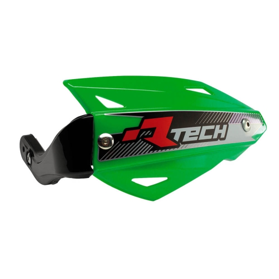 RACETECH (RTECH) OSŁONY RĄK (HANDBARY) VERTIGO ATV KOLOR ZIELONY (Z 3 RODZAJAMI MOCOWAŃ DO KIEROWNICY)