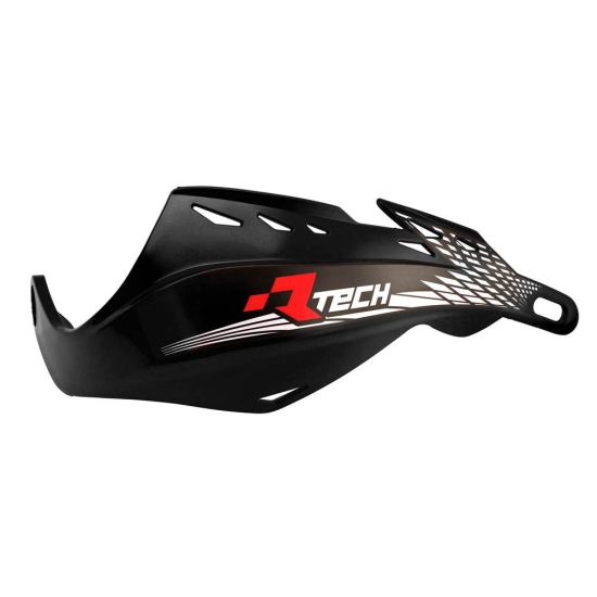 RACETECH (RTECH) OSŁONY RĄK (HANDBARY) GLADIATOR EASY KOLOR CZARNY (Z MOCOWANIAMI NA KIEROWNICĘ 22,2MM I 28,6MM)