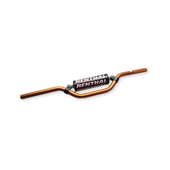 RENTHAL KIEROWNICA 7/8 CALA (22MM) MX MINI HANDLEBAR ORANGE KTM 85 SX PADDED KOLOR POMARAŃCZOWY Z GĄBKĄ